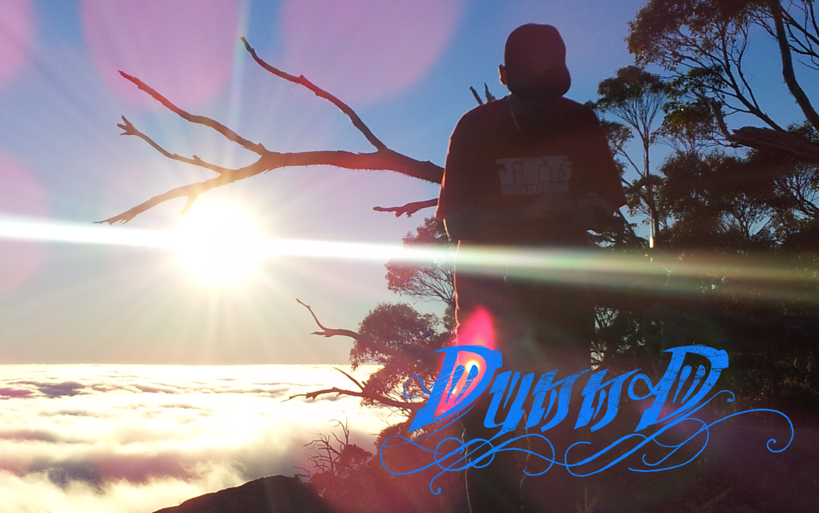 Dunn D above the clouds for his video clip in Mt Wellington Hobart Tasmania
