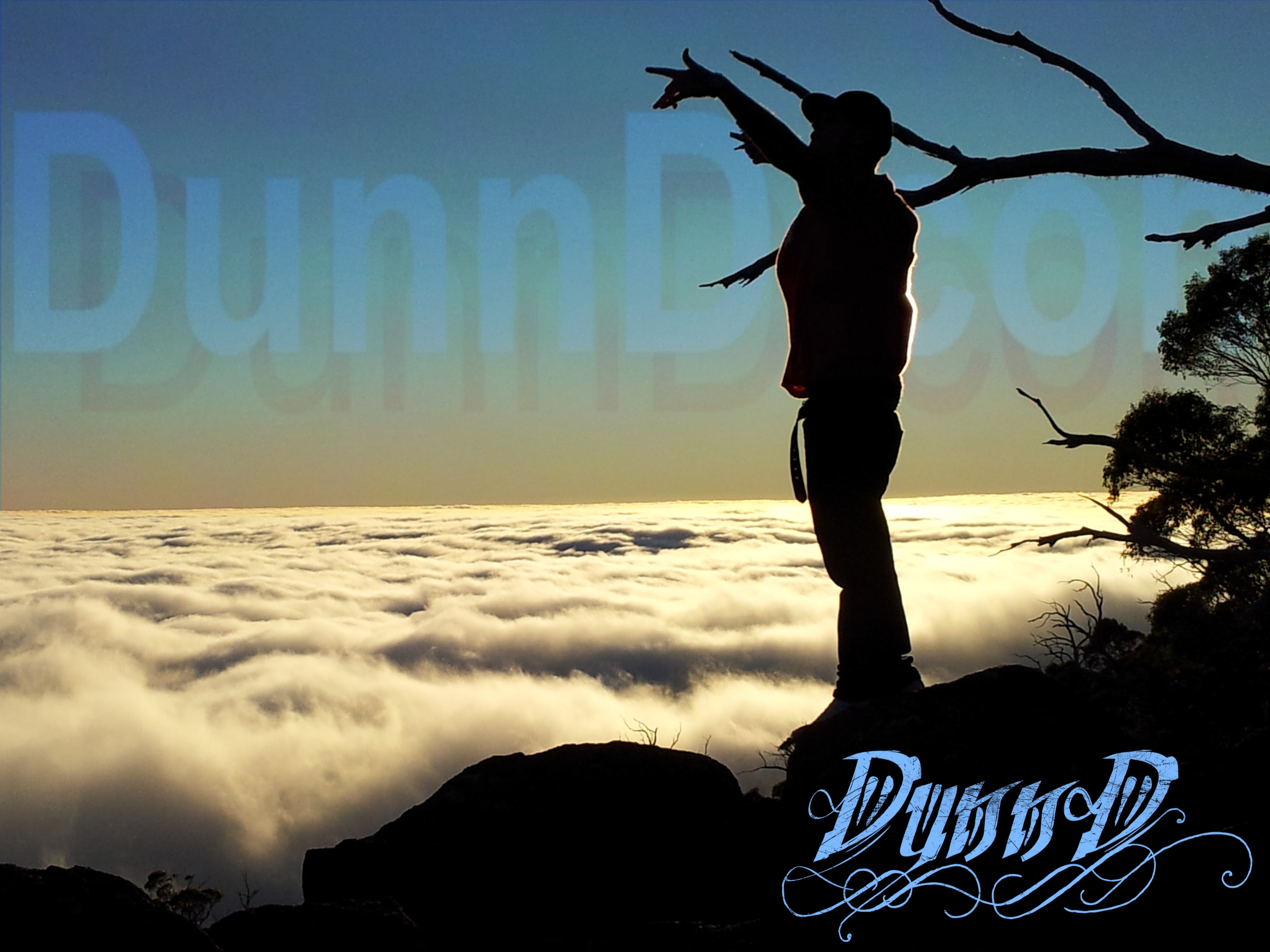 Dunn D being a giraffe for his music clip on top of Mt Wellington Hobart Tasmania the best hip hop performer and wold dominator at battle leagues