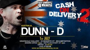 Cash on Delivery 2 Dunn D 2017 South Africa Presented by Scramble 4 Money
