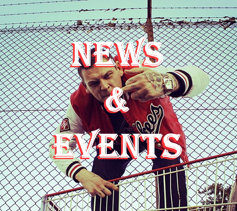 Dunn D in a trolley for a film clip the best Australian hip hop artist and wold dominator of hip hop battle league NEWS AND EVENTS IMAGE LINK