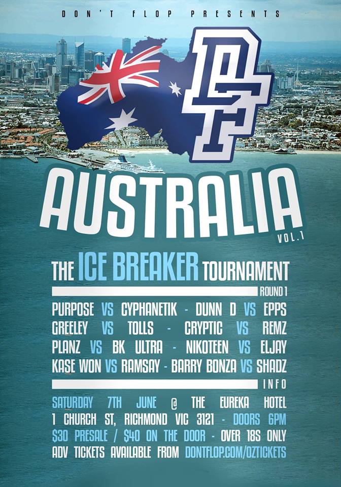Dont Flop Ice Breaker Australia poster